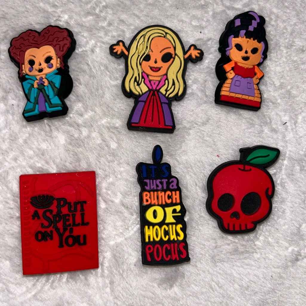 (6/$10) Hocus Pocus Croc Charm- Nwot- Lot Of 6 - Halloween Fun